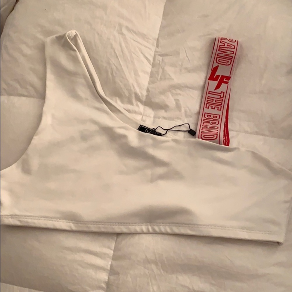 LF white bra top
